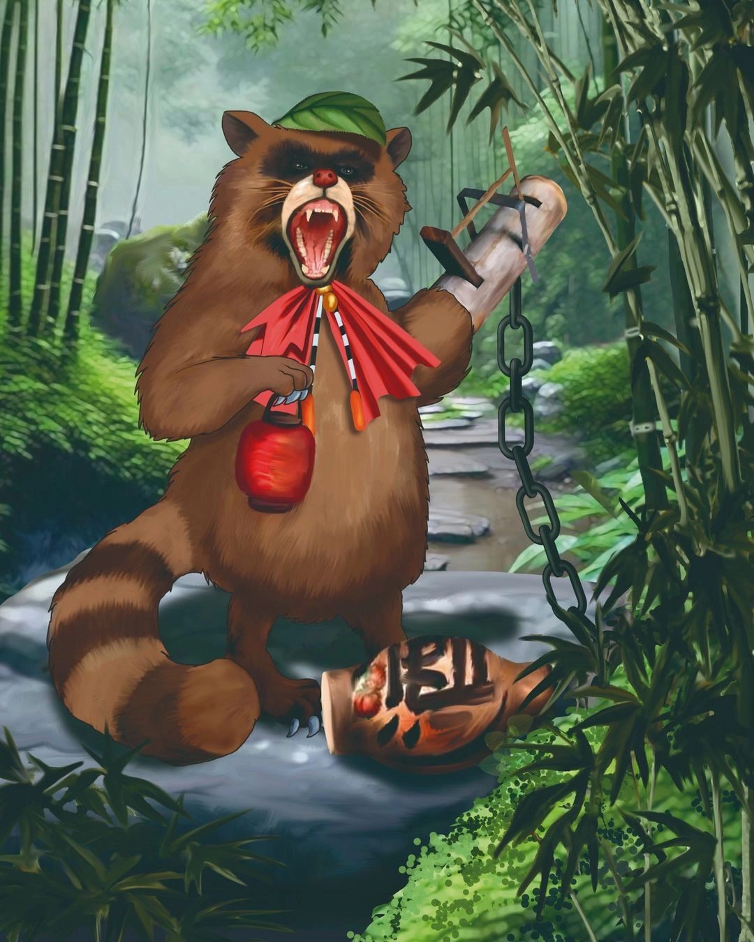 Ilustración de la baraja Criaturas Desgaste